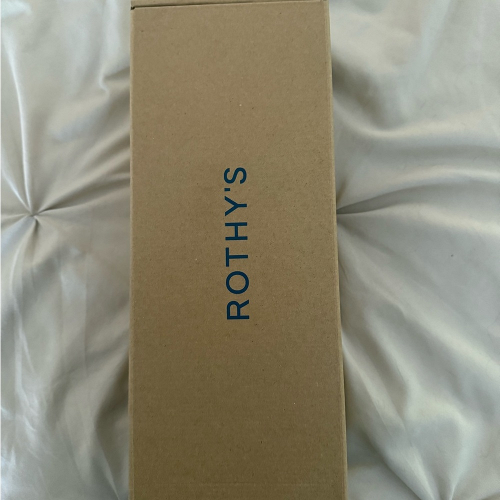 Rothy's Sandals Toffee Stripe Weekend Slide Size 7 Brand New In Box